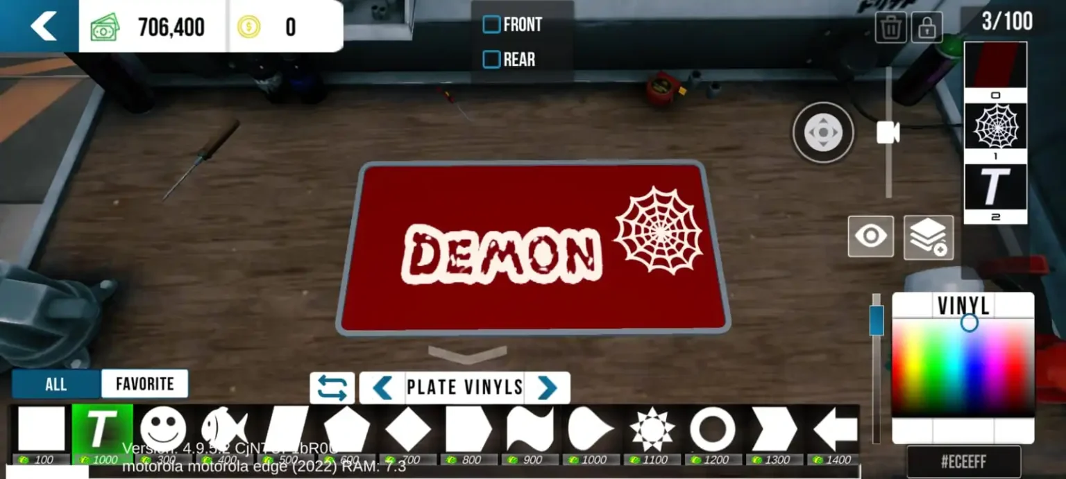 Araba Park Etme Cok Oyunculu Araba Yukseltme Plaka Vinil Modifikasyon